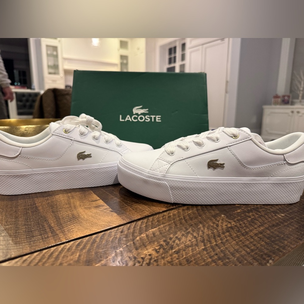 Lacoste Female Ziane Platform Leather Sneakers
